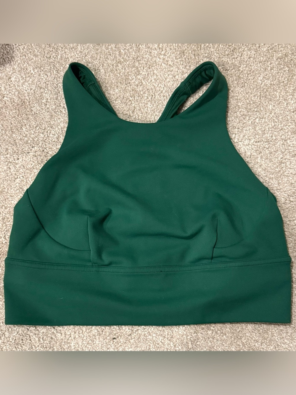 Lululemon Wonder Train Longline Bra C/D Cup Everglade Green Size 8 GUC - Picture 1 of 4